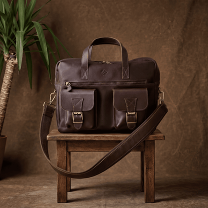 Heritage Pro – Hakiki Deri Laptop Çantası